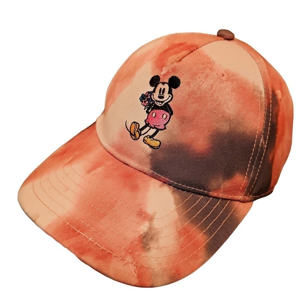 Micky Mouse tie dyed Hat. NWOT Embroidery image. Adjustable. Disney Cruise Fun